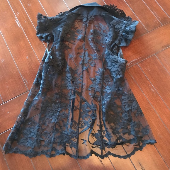 Louis Verdad Lace Tie Vest Black - Picture 8 of 8